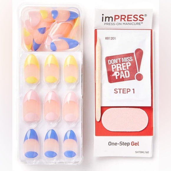 Rebecca Minkoff x imPRESS Press-On Manicure Fake Nails in Le French Pop - Picture 4 of 16